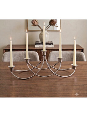 Georg Jensen HARMONY 5-Candle Holder – Stainless Steel Danish Design
